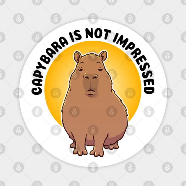 Capybara is not impressed Magnet by capydays